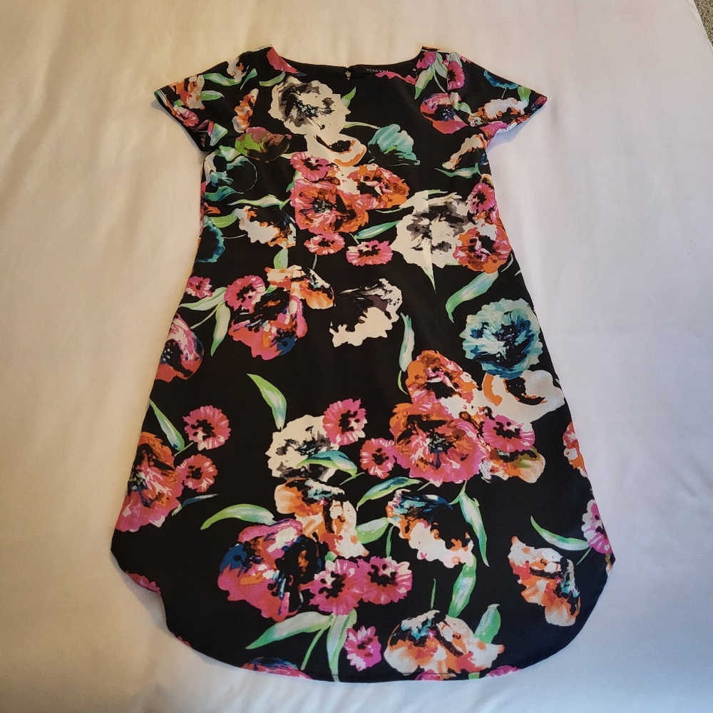 Yumi Kim Elana Mini Dress in Dark Floral Dreamer Print XS